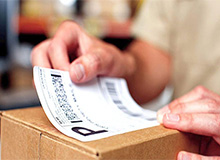 打包完成粘贴运单